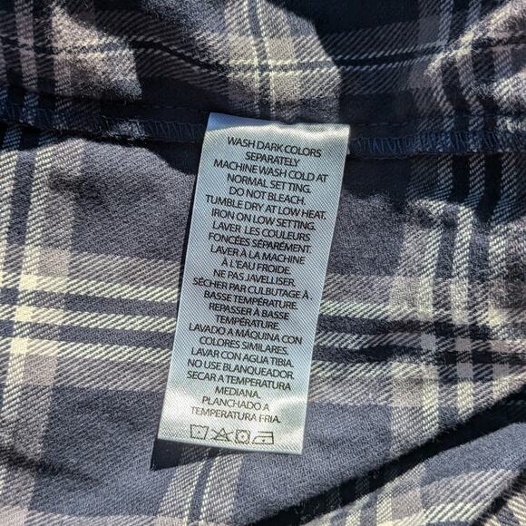 Mens 4X Button Up Plaid Flannel Majestic International XXXXL Pocket Long Sleeve - Picture 9 of 9